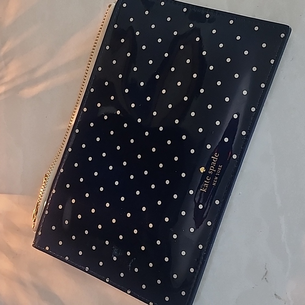 Navy and cream Kate Spade pencil case
